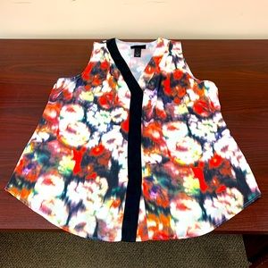 Sleeveless floral top by Lane Bryant